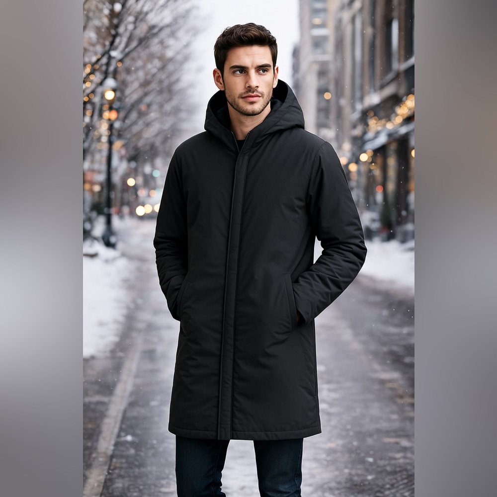 m0851 Men’s Insulated Hooded Coat – Made in Canada